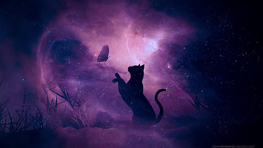 Fantasy animals Purple galaxy Laptop [1920x1080] for your , Mobile & Tablet, black anime galaxy HD 월페이퍼