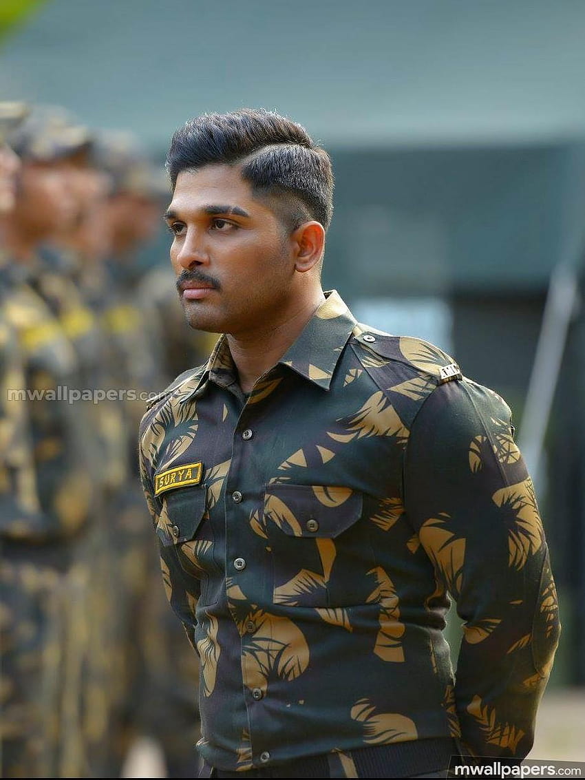 Surya The Soldier, allu arjun army HD phone wallpaper