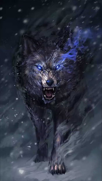 Blackfire  Demon wolf Anime wolf drawing Fantasy wolf