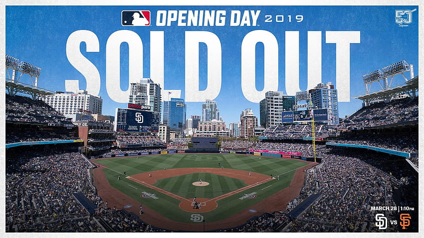 Padres anunciam ingressos esgotados no dia de abertura contra os Giants, san diego padres 2019 papel de parede HD