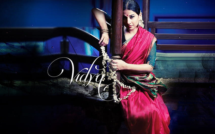 mulheres vidya balan saree indiano de alta qualidade, alta definição, mulheres indianas saree papel de parede HD