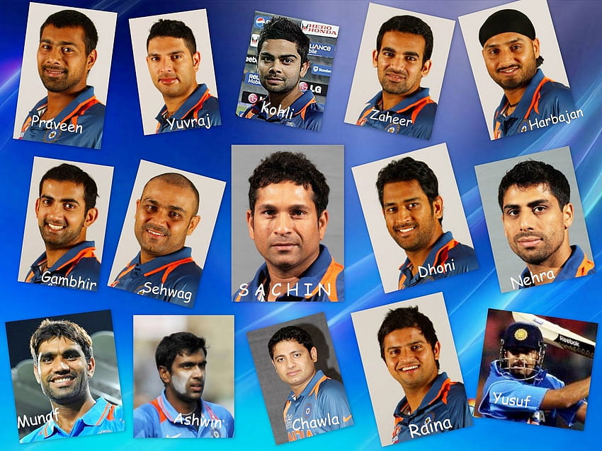 India National Cricket Team publié par John Anderson, joueurs de cricket indiens Fond d'écran HD