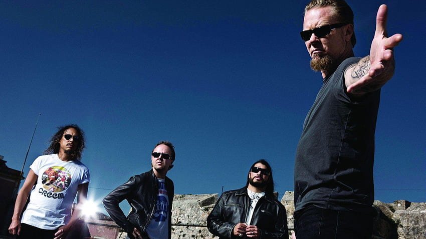 James Hetfield, Kirk Hammett, Lars Ulrich, Metallica, Robert HD-Hintergrundbild
