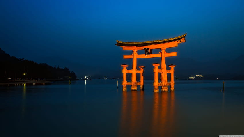 Torii Gate, torii minimal HD wallpaper
