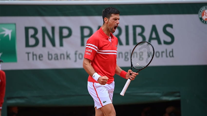 French Open 2021: Djokovic kämpft gegen Berrettini, um Nadal Semi, Novak Djokovic Roland Garros Champion 2021 aufzustellen HD-Hintergrundbild
