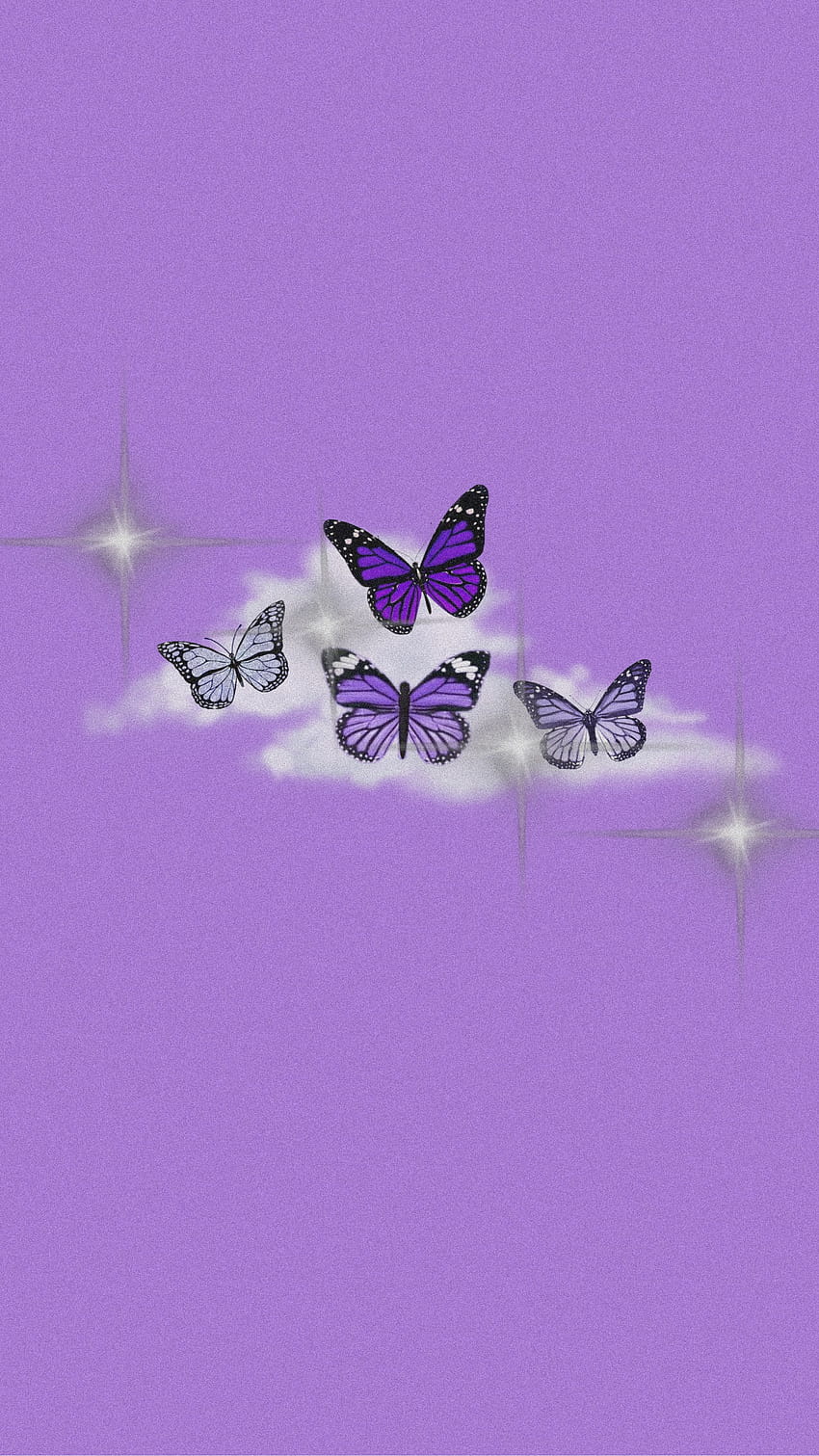 iphone лилава пеперуда HD тапет за телефон