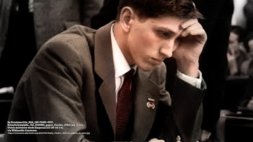 16: Sacrifício de Peão, Bobby Fischer papel de parede HD