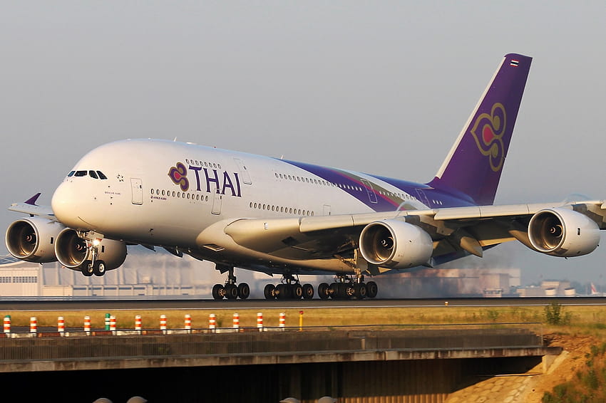 Thai Airways Airbus A380 HD-Hintergrundbild