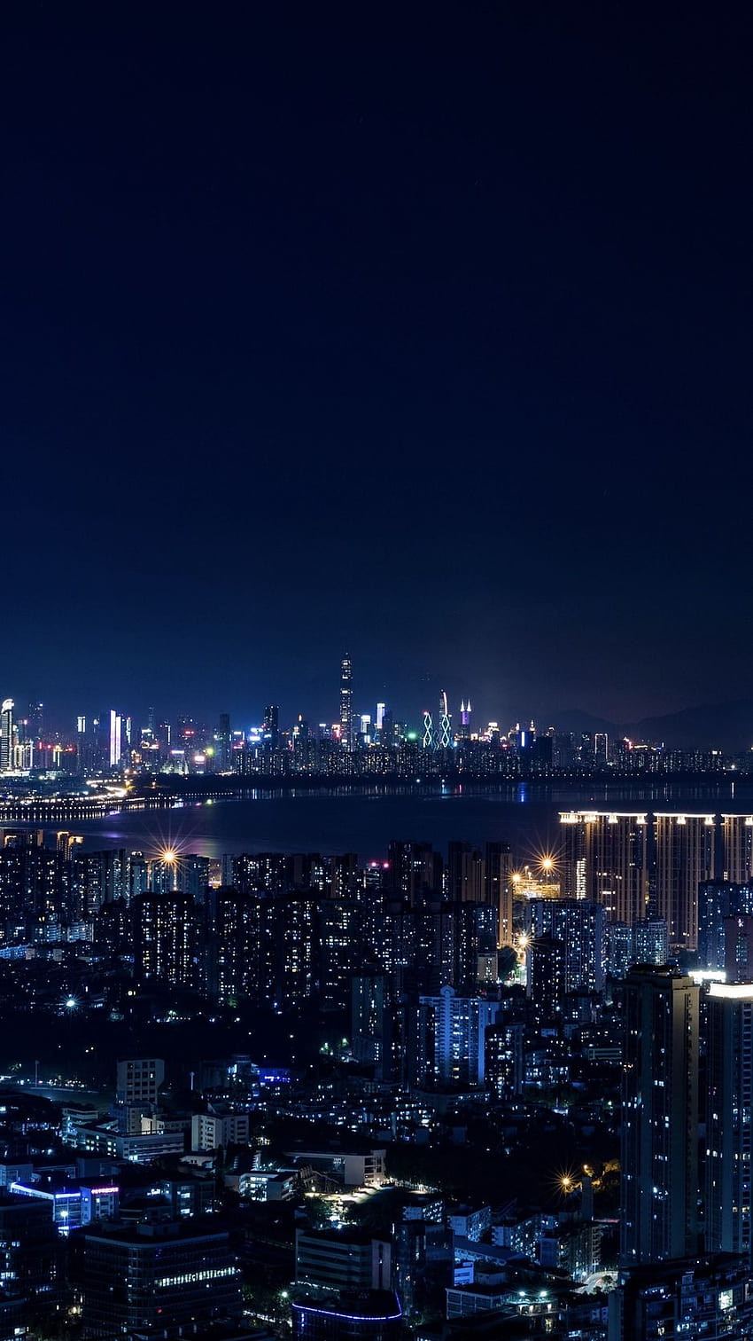 Night City, City Lights, Metropolis, Night, city night aesthetic HD phone wallpaper