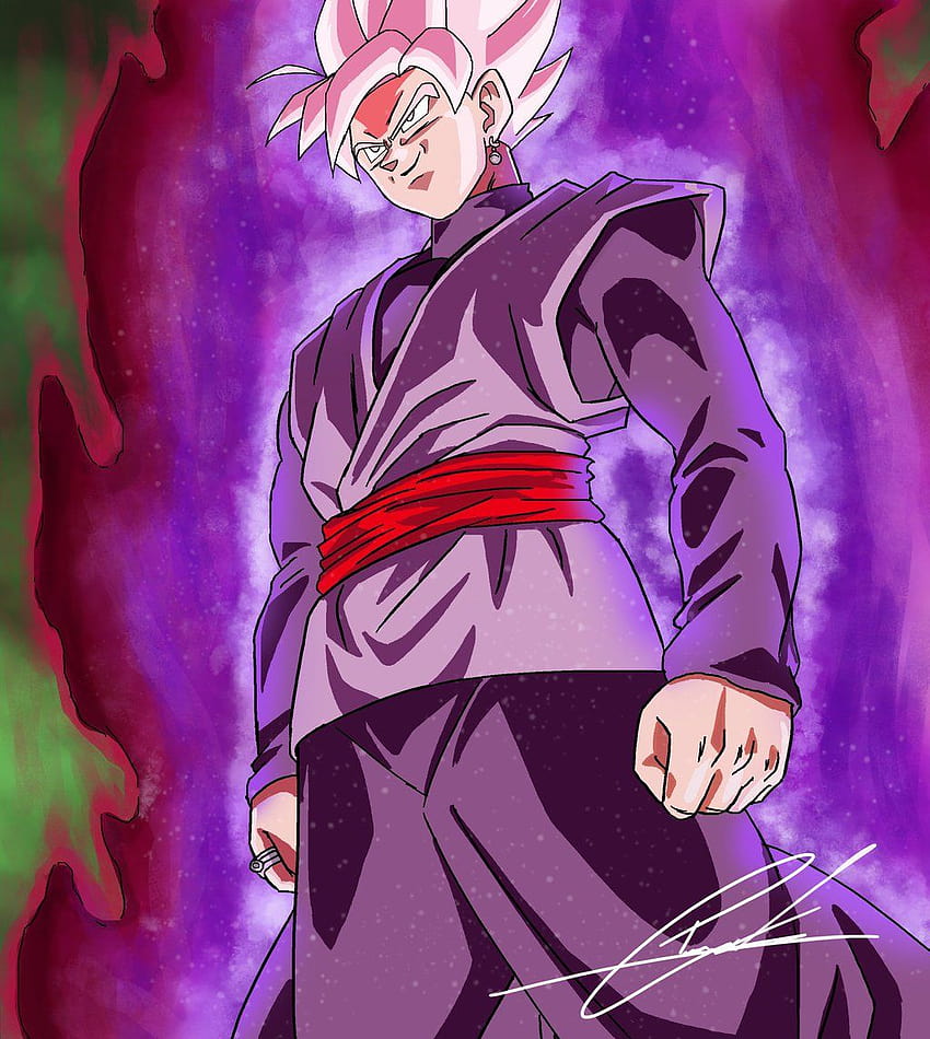 Black Goku Super Saiyan Rose, ssj rosa fondo de pantalla del teléfono