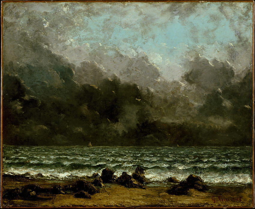 Gustave Courbet Classic Art Oil Painting HD wallpaper