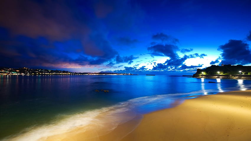 Beach At Night ., tropical night HD wallpaper | Pxfuel