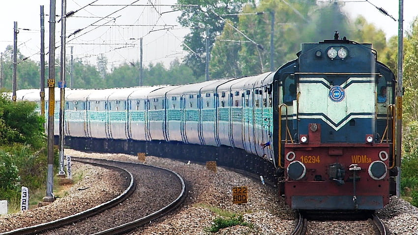 Ferrovia indiana, treno indiano Sfondo HD