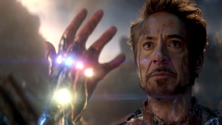 Wie sich Marvel zu Tony Starks letztem Avengers: Endgame-Moment aufbaute, Iron Man traurig HD-Hintergrundbild