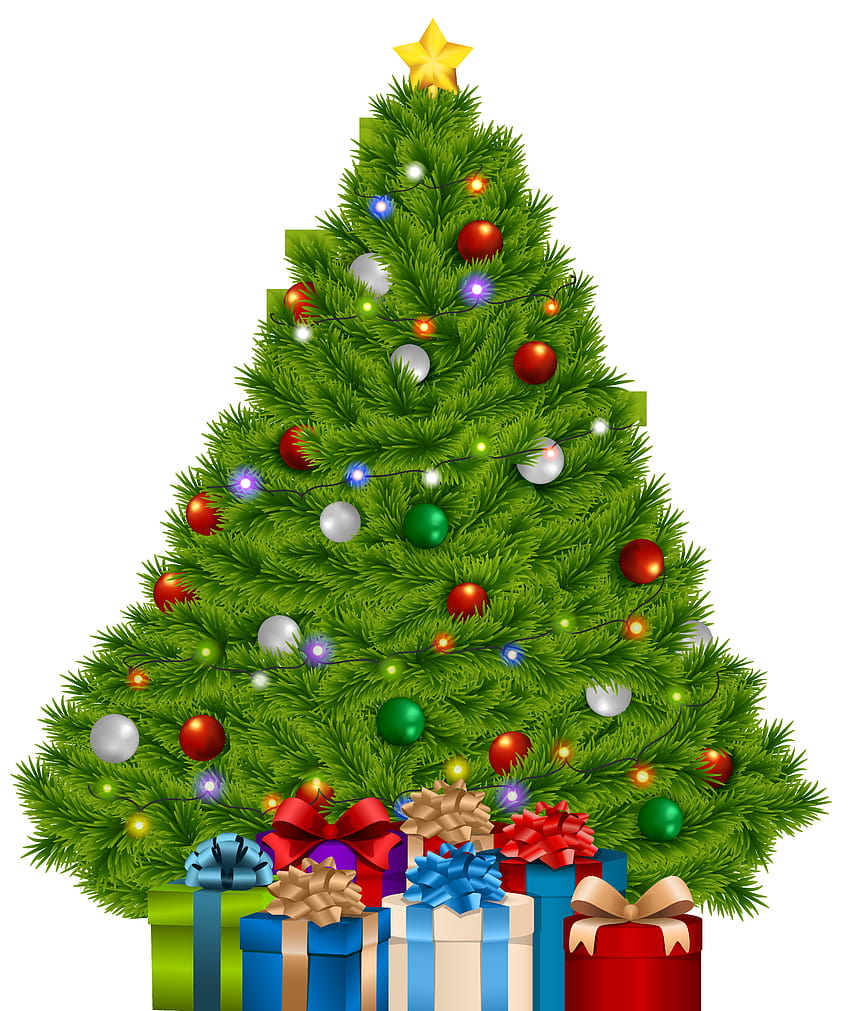 Extra Large Christmas Tree with Gifts PNG Clip Art, christmas tree and ...