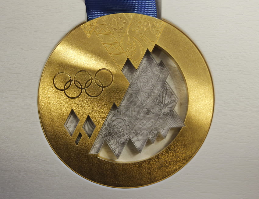 Olympic gold medal in Sochi in 2014 and HD wallpaper