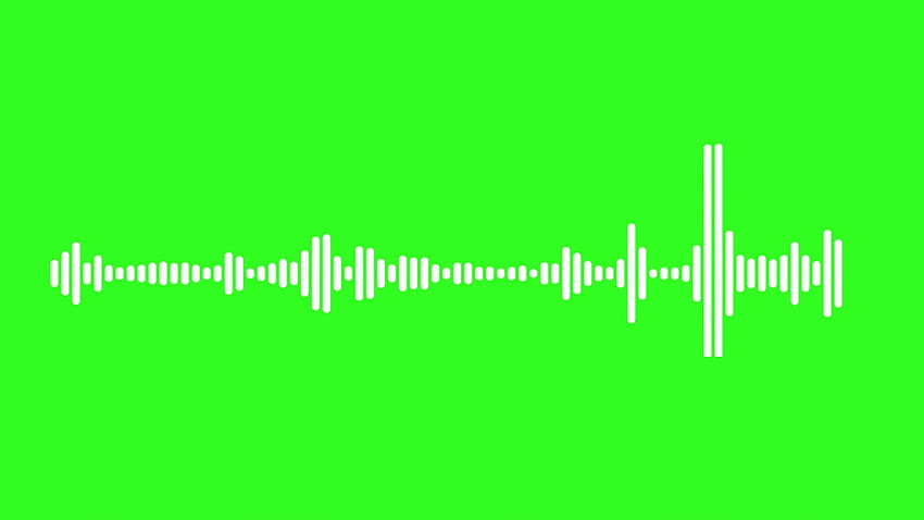 Gif de espectro de áudio de tela verde papel de parede HD