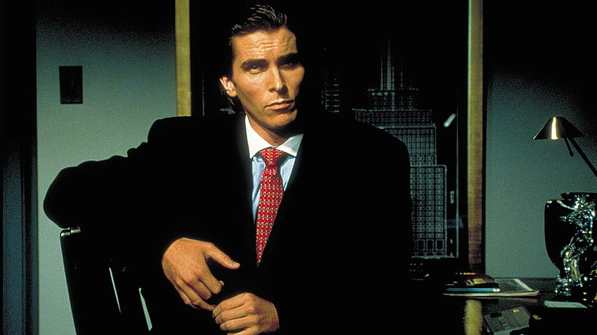 Patrick Bateman dari American Psycho memaku gaya pengusaha tahun 1980-an Wallpaper HD