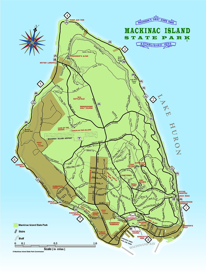 Mackinac Island State Park, mackinac national park HD phone wallpaper