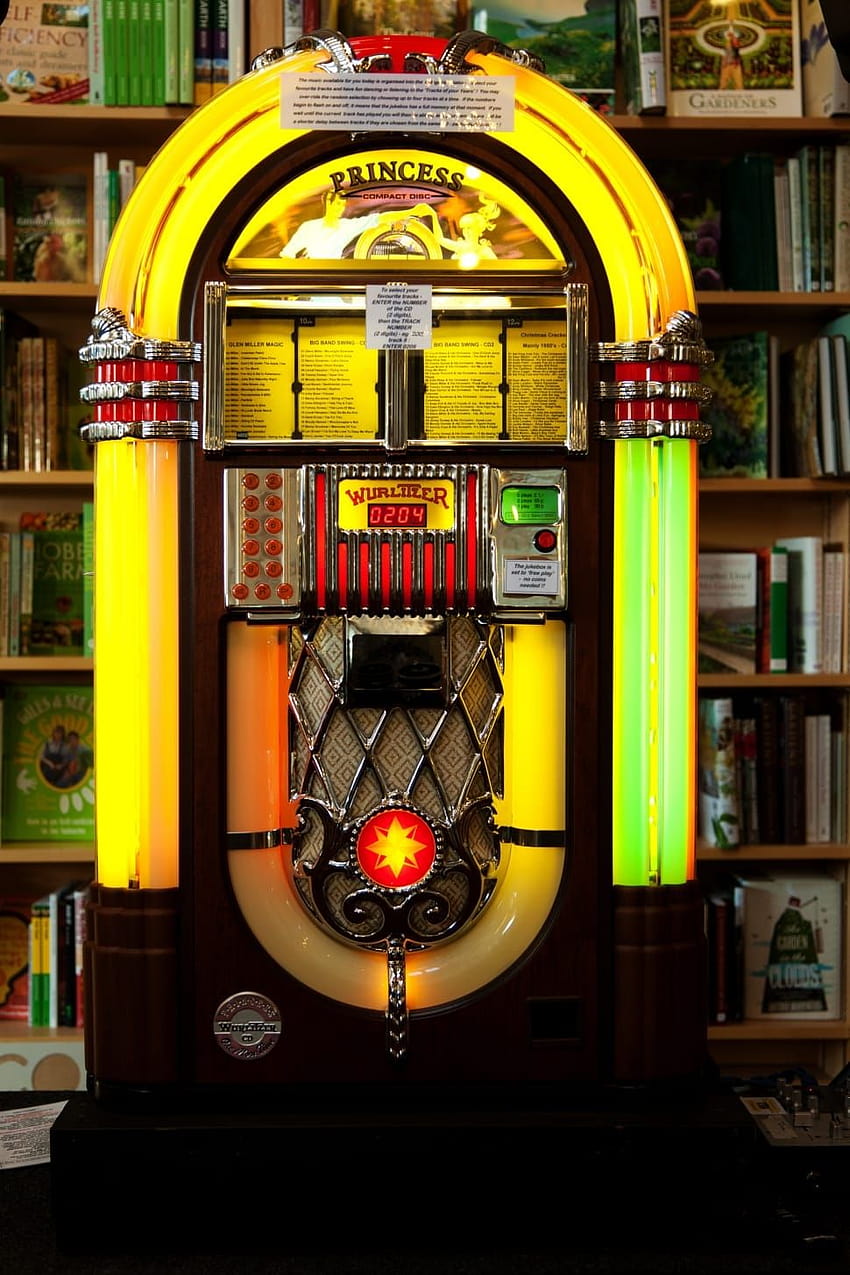 jukebox putri winchester hitam kuning dan abu-abu wallpaper ponsel HD