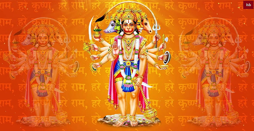 Panchmukhi Hanuman ,Panchmukhi Hanuman, panchamukhi HD wallpaper