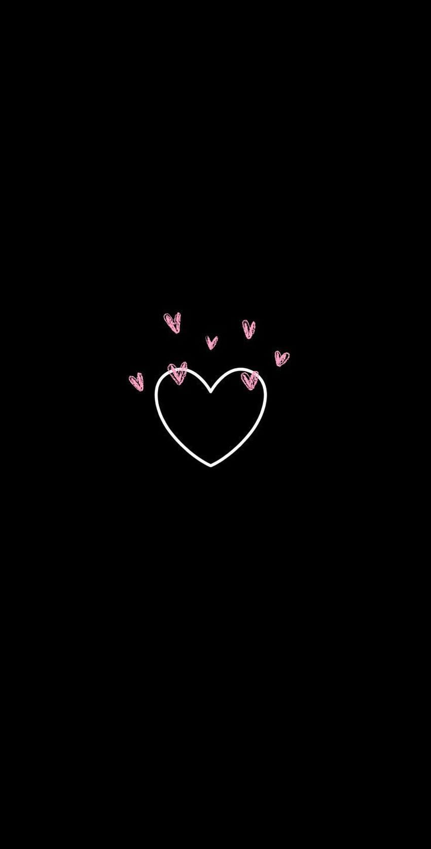 Pink And Black Hearts posté par Michelle Mercado, mignon noir et rose Fond d'écran de téléphone HD