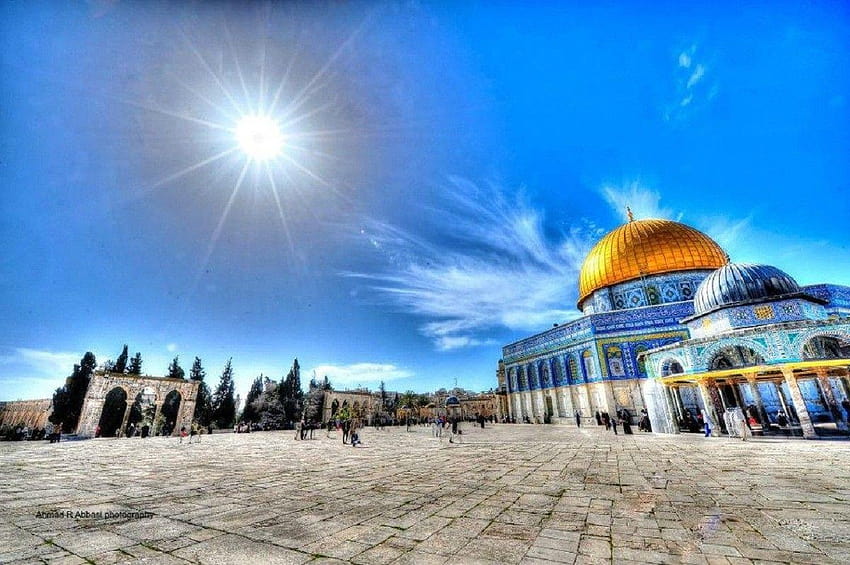 종교: 예루살렘 돔 바위 팔레스타인 종교 HD 월페이퍼