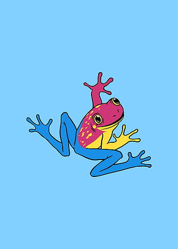 Pansexual Pride Frog Pin in Pan LGBT+ Flag Colors | Chibi Superhero Enamel  Gay Frog Pin