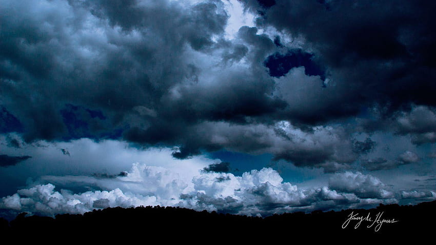 Dark Cloudy Sky เต็มและพื้นหลัง วอลล์เปเปอร์ HD