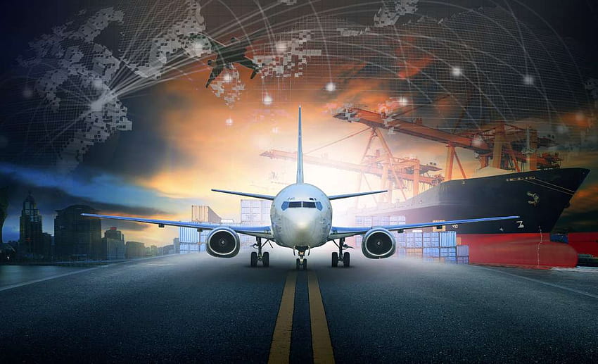 Boom branży cargo lotniczego po Covid, fracht lotniczy Tapeta HD
