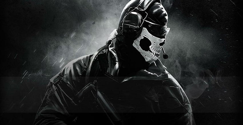 Call Of Duty Ghosts militar guerrero soldado arma pistola calavera oscura, calaveras fantasmas fondo de pantalla