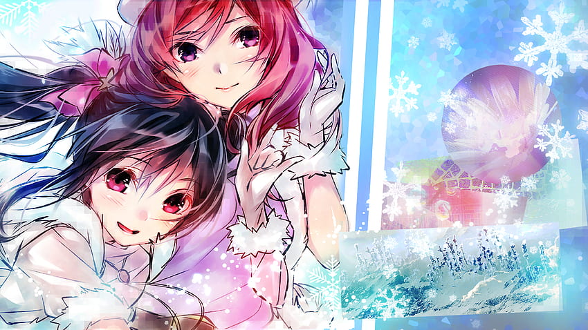 Fan Made] Merry Christmas! Here's a NicoMaki Snow halation :) HD wallpaper