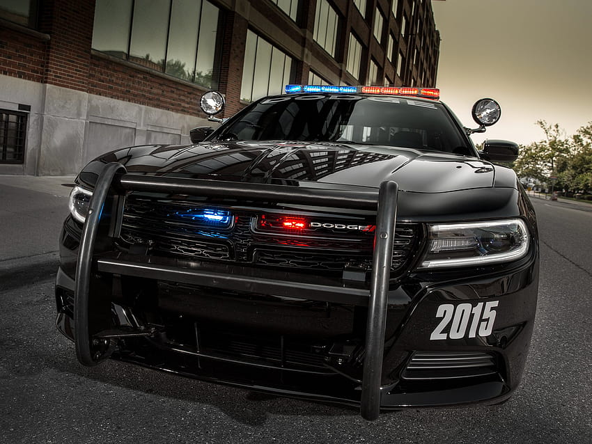 Perseguição do Dodge Charger 2015, desafiante de esquiva da polícia papel de parede HD