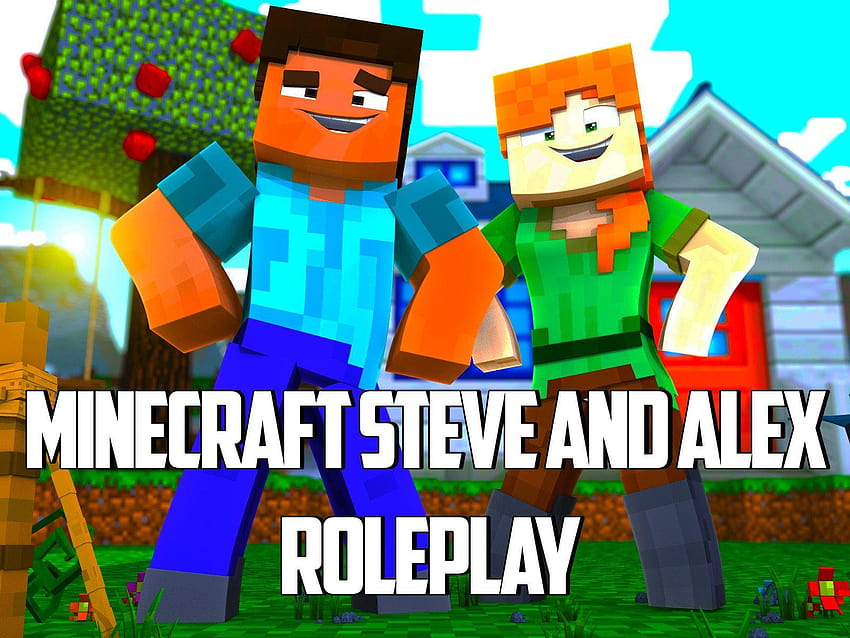 Watch Clip: Steve & Alex, minecraft alex and steve wedding HD wallpaper