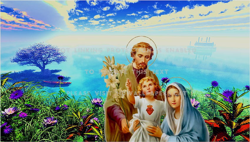 jesus mary and joseph virgin christ family HD wallpaper