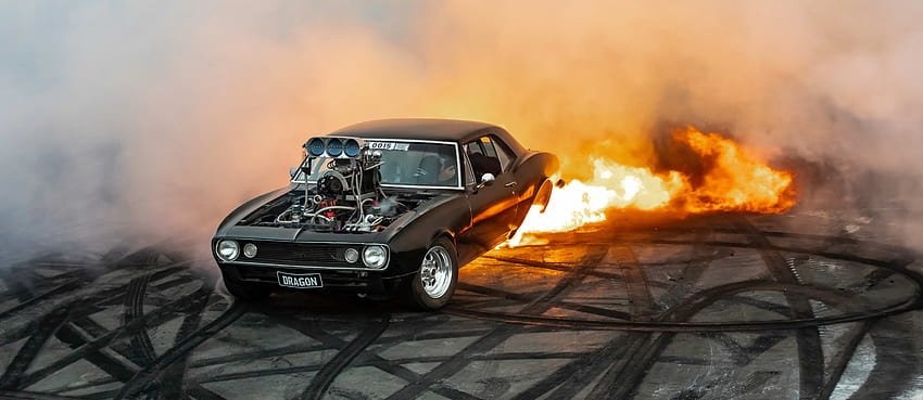 Download Latest HD Wallpapers of  Sports Muscle Car Burnout