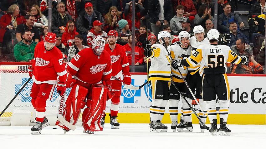 Crosby Scores In OT, Penguins Beat Red Wings 2, Dylan Larkin HD ...