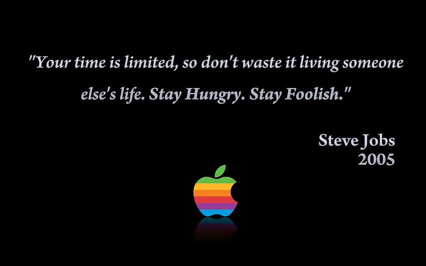 Stay Foolish, Stay Hungry” for iOS and PC/Mac HD wallpaper