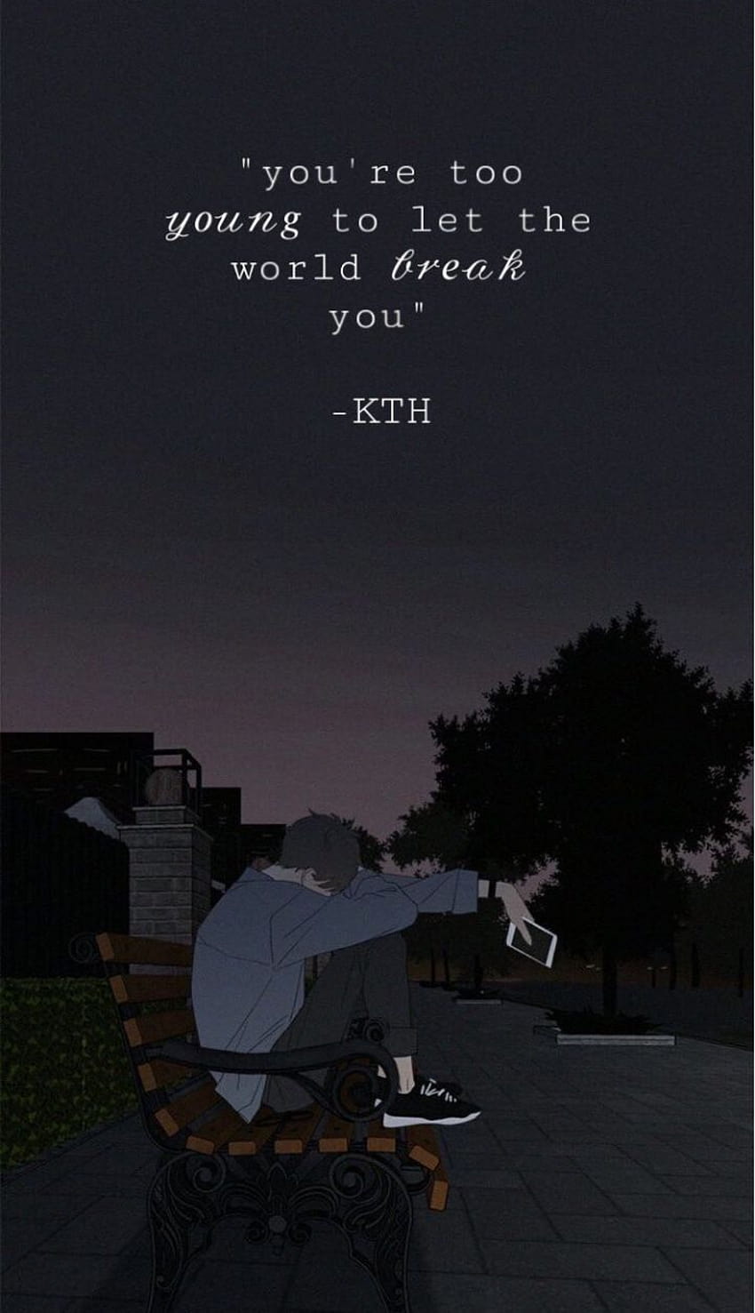 Taehyung Sad Aesthetic posted by Samantha Thompson, bts v quotes HD phone wallpaper