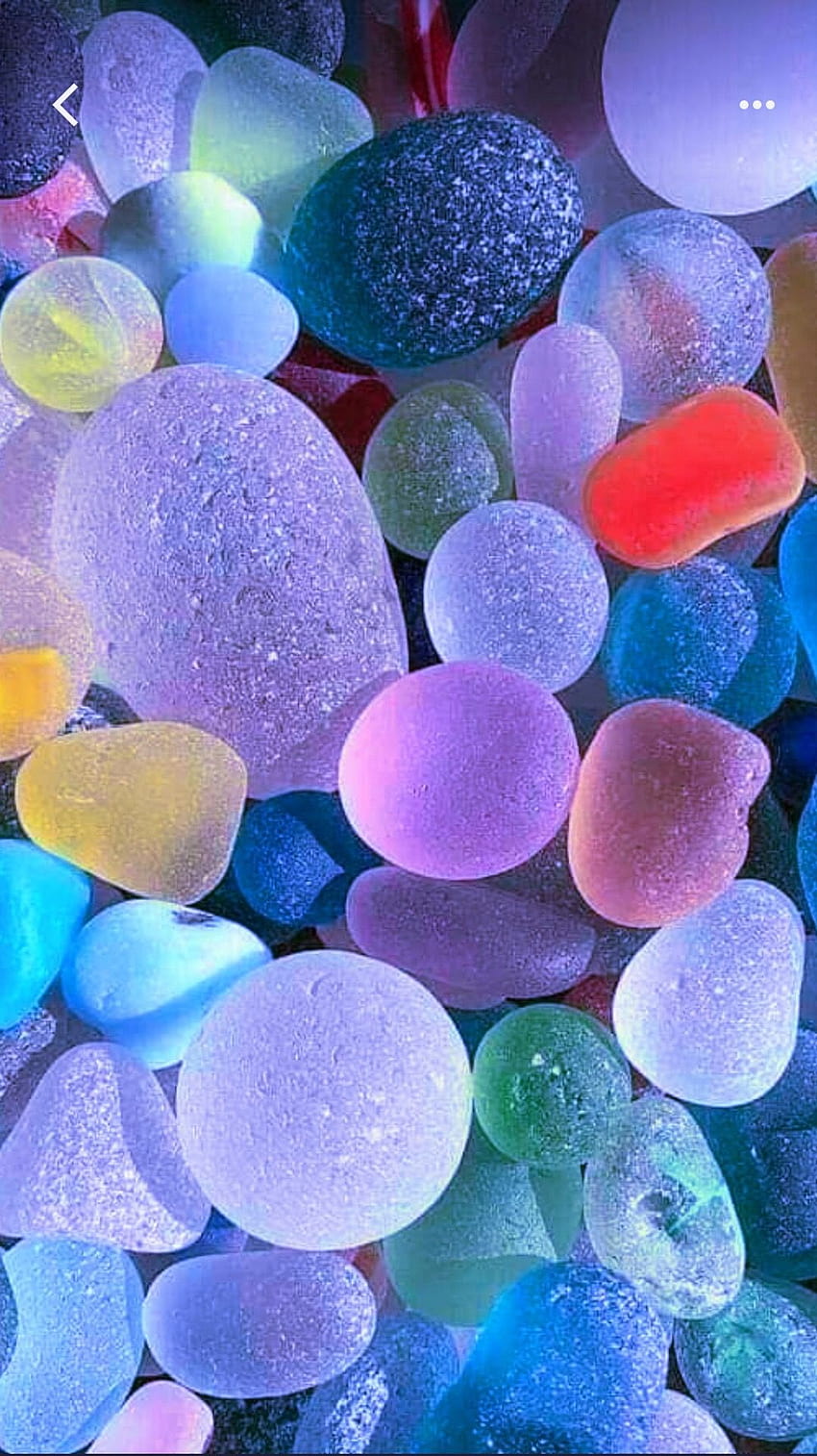 guijarros de cristal de playa Colorful iphone Stone [1078x1920] para su, móvil y tableta, cristal de mar fondo de pantalla del teléfono