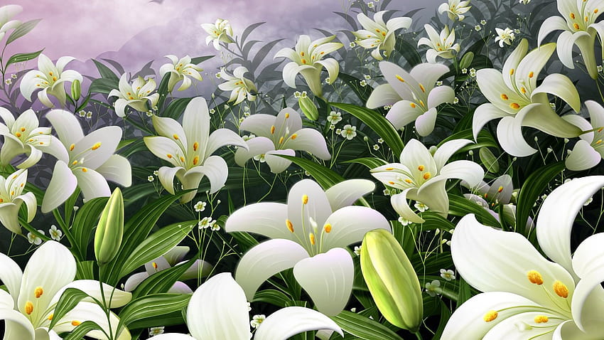 Wielkanocna lilia, wielkanocne lilie Tapeta HD