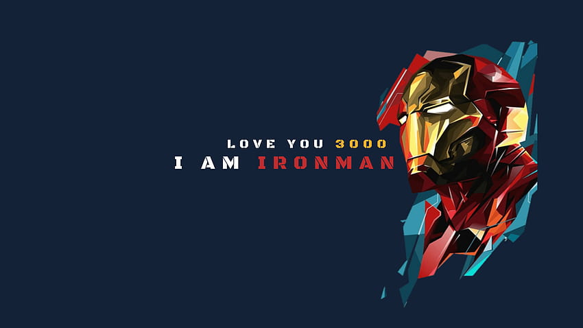 Love You 3000 – I Am Iron Man HD wallpaper