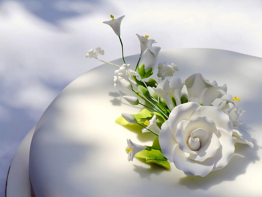 Fleur de mariage, mariée fleurs artificielles Fond d'écran HD