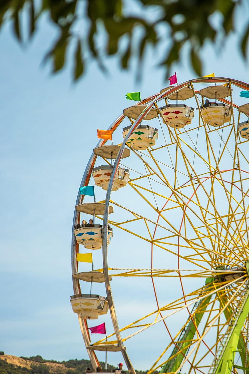 Amusement park, ferris wheel, leisure activities and furniture, angela park HD phone wallpaper