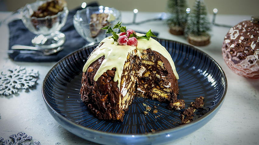 Christmas pudding fridge cake recipe, christmas plum pudding HD wallpaper