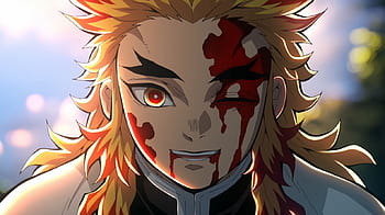 Demon Slayer Kyojuro Flame Hashira Wallpaper iPhone Phone 4K #2361f