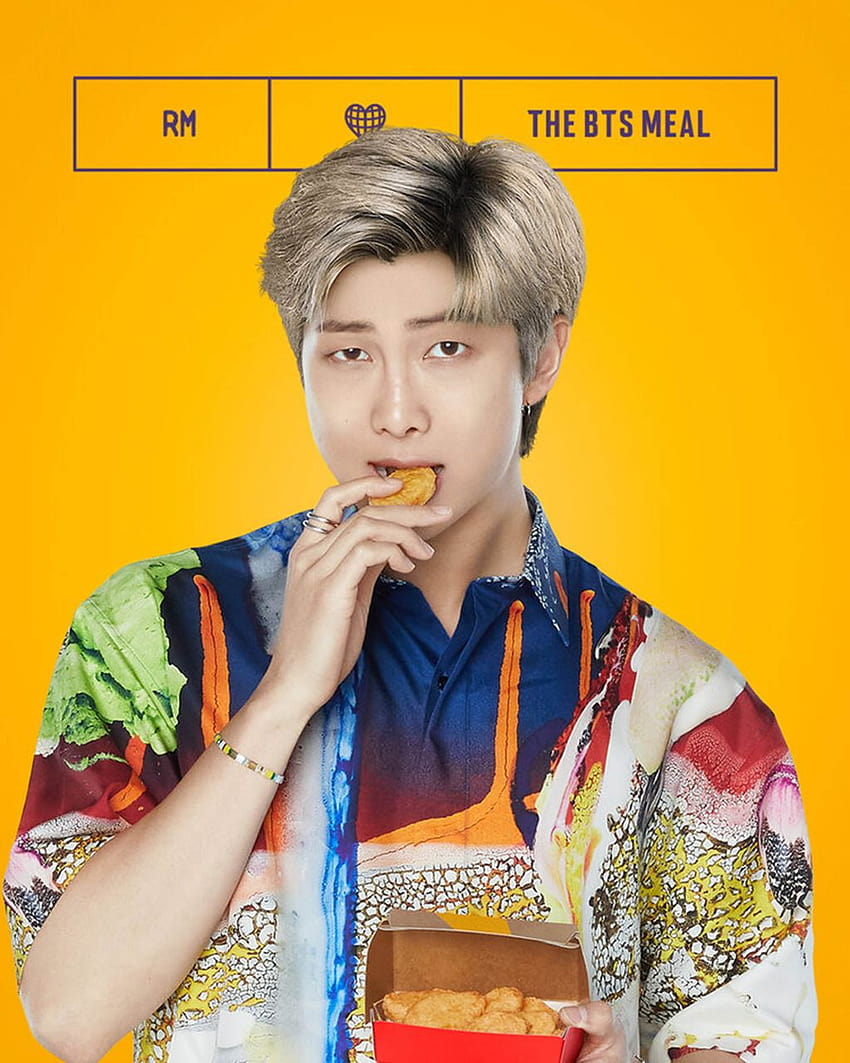 Esto es lo que viene con la comida BTS McDonald's, comida bts fondo de pantalla del teléfono