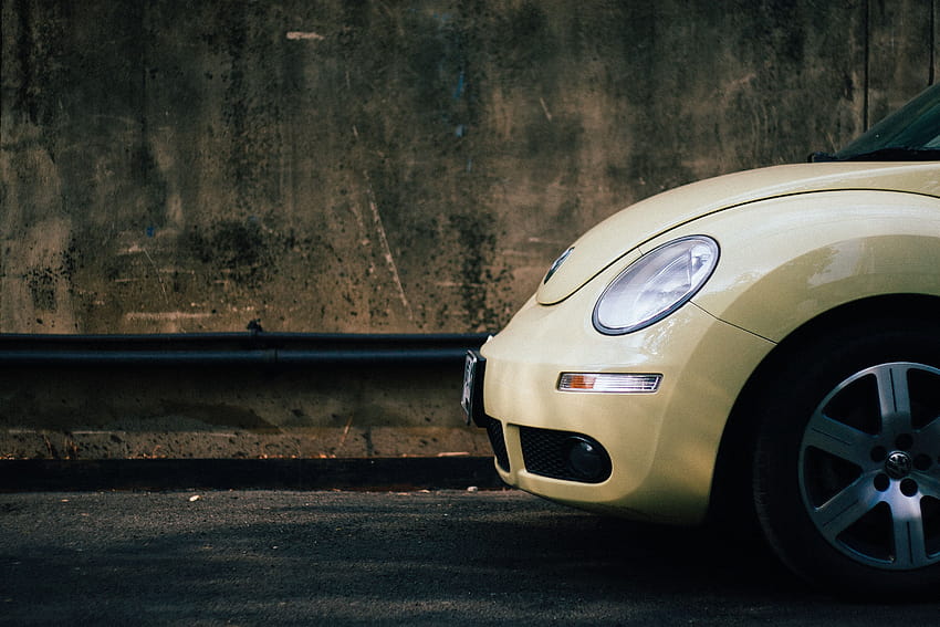 Beige Volkswagen Beetle · Stock, background pics for car HD wallpaper