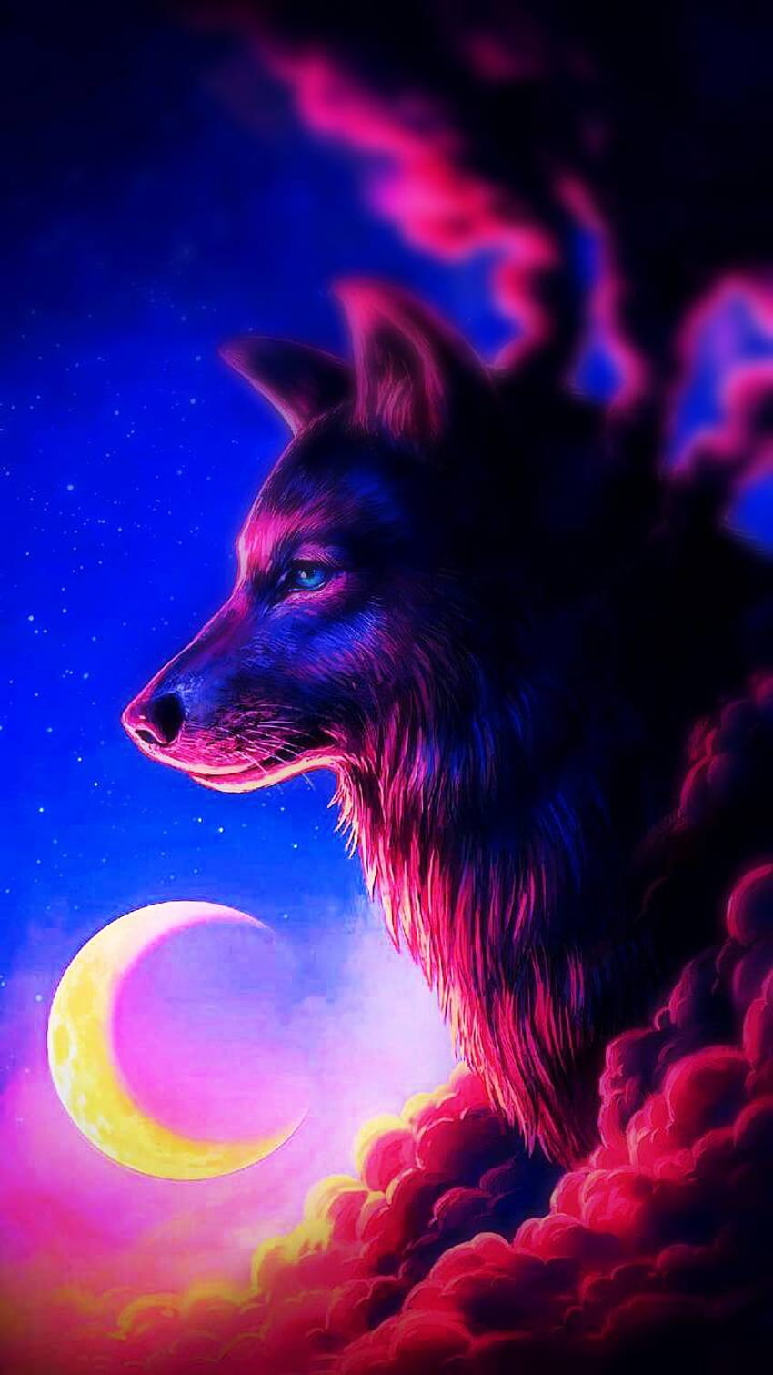 Moon Wolf posted by John Anderson HD phone wallpaper