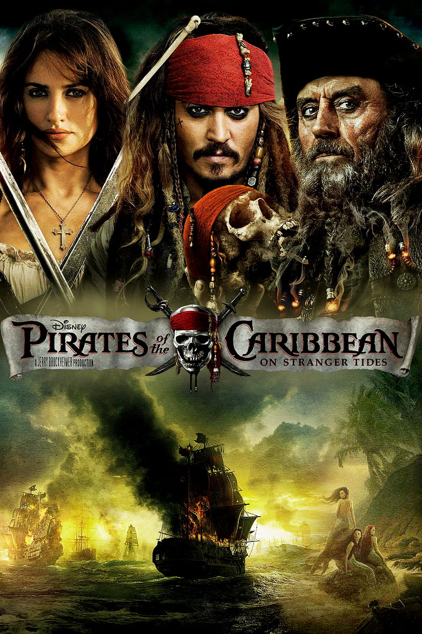 โปสเตอร์ Pirates of the Caribbean On Stranger Tides วอลล์เปเปอร์โทรศัพท์ HD
